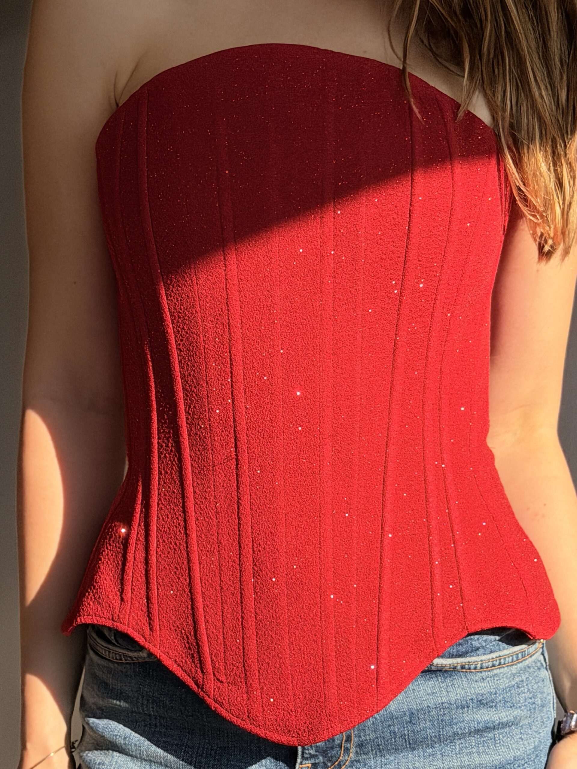 Gloria Red Starlight Korse ve Etek Seti - Görsel 4