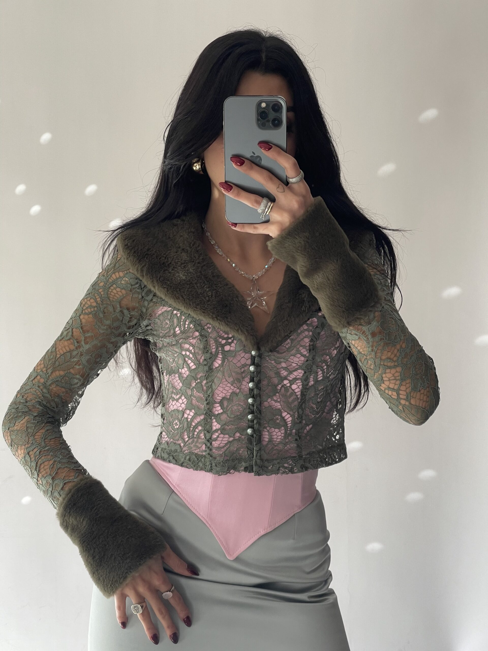 Limited Edition Sassy Lace Crop Jacket - Görsel 6