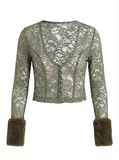 Limited Edition Sassy Lace Crop Jacket - Görsel 2