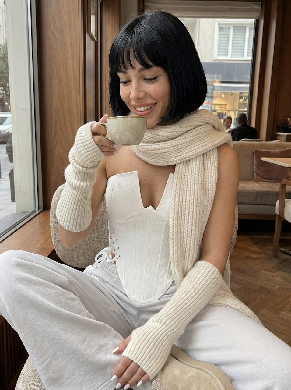 Rosalinda White Corset