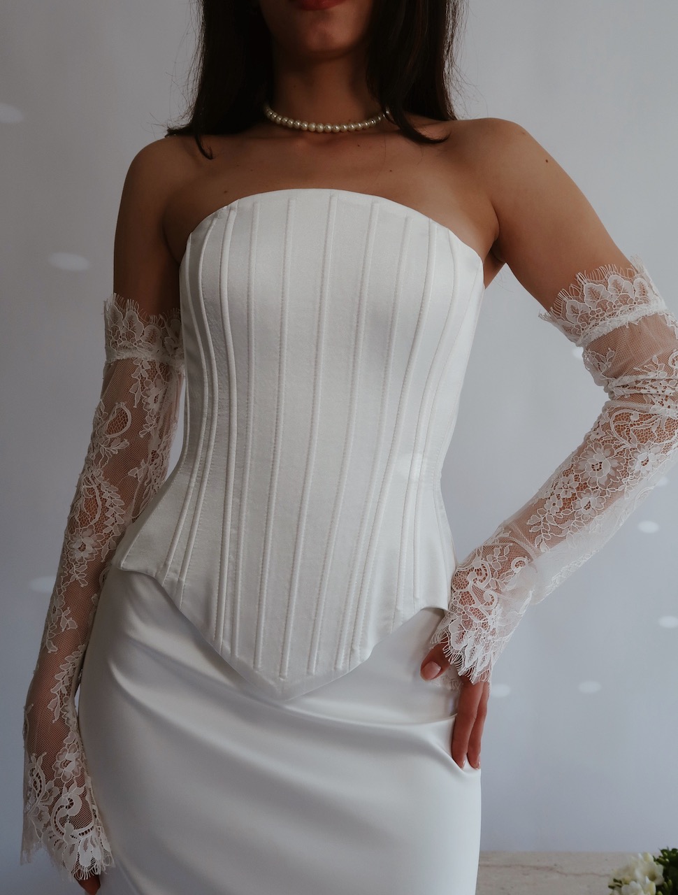 Pure Aura Corset and Maxi Skirt Set - Görsel 3