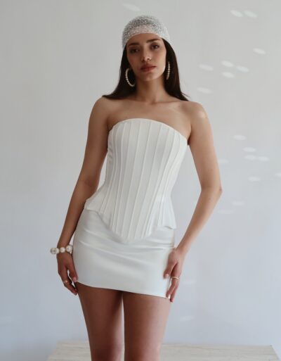 Pure Aura Corset and Mini Skirt After Party Set