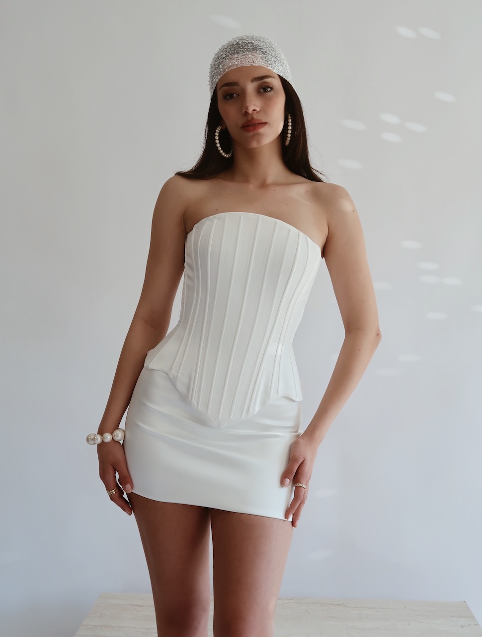 Pure Aura Corset and Mini Skirt After Party Set