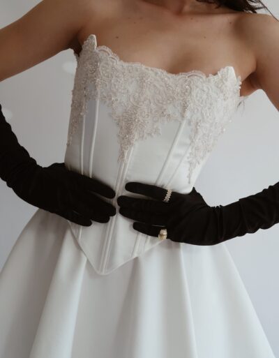 Vintage Vogue Corset and Skirt After Party Set