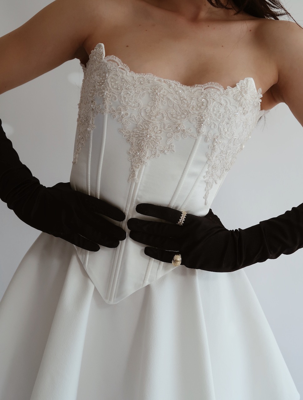 Vintage Vogue Corset and Skirt After Party Set