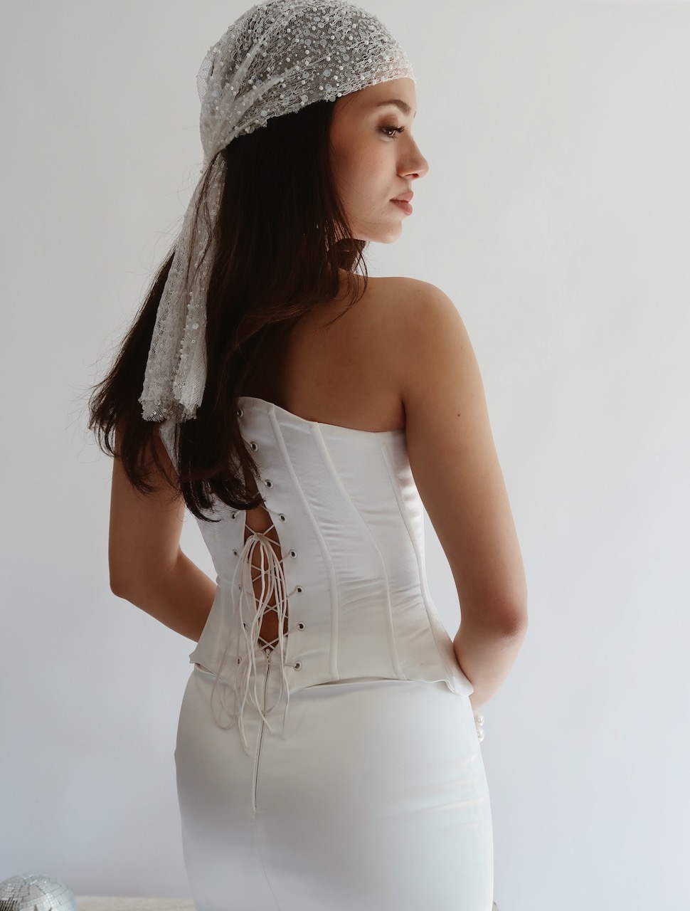 Pure Aura Corset and Mini Skirt After Party Set - Görsel 2