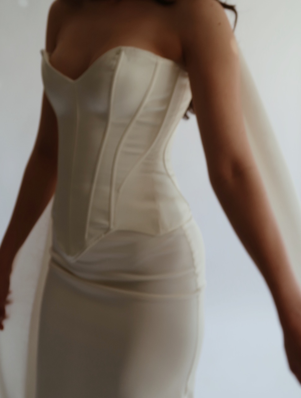 The Accolade Şampanya Korse ve Midi Boy Etek Seti - Görsel 2